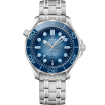 Seamaster Diver 300M 42 mm, acier sur acier - 210.30.42.20.03.003
