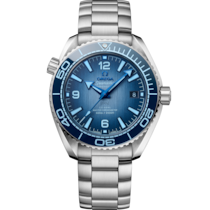 Seamaster Planet Ocean 600M 39,5 mm, acier sur acier - 215.30.40.20.03.002